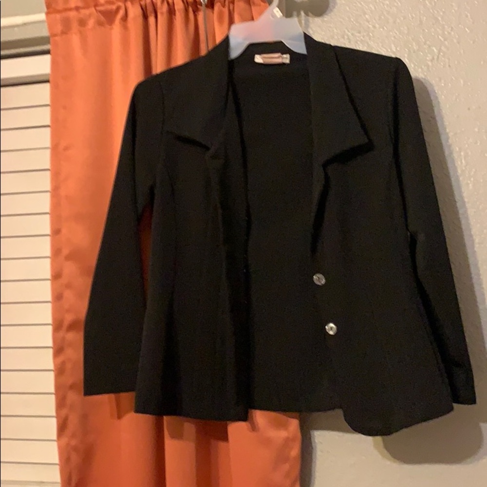 Blazer , black with blue thin stripes